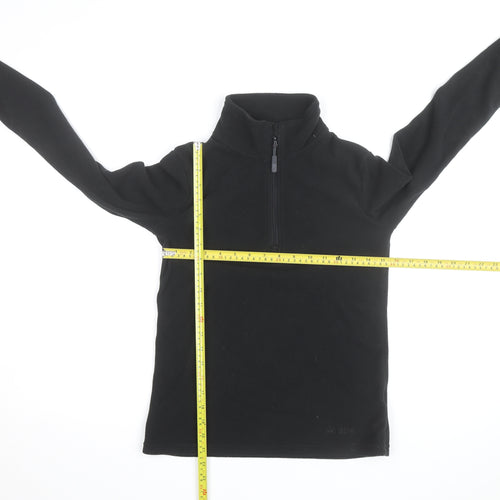 Peter Storm Women’s Black Fleece 1/2 Zip Pullover Sweatshirt Size 8