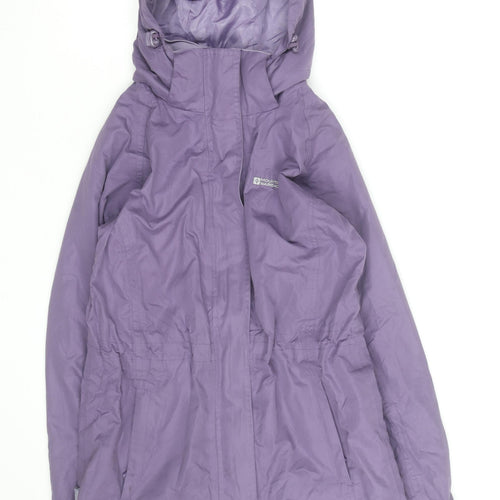 Mountain Warehouse Women’s Purple Waterproof Hooded Parka Jacket Size 8