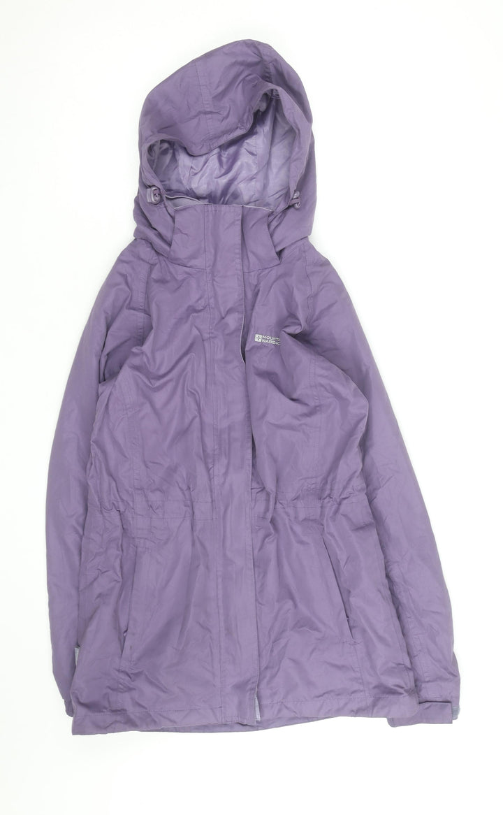 Mountain Warehouse Women’s Purple Waterproof Hooded Parka Jacket Size 8