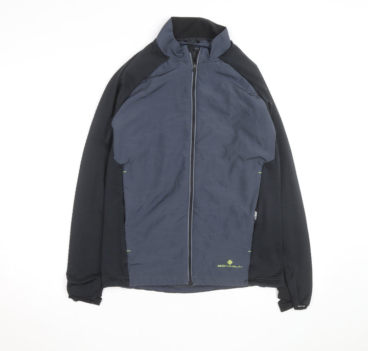 Ronhill Men's Blue Medium Athletic Lightweight Full Zip Running Jacket