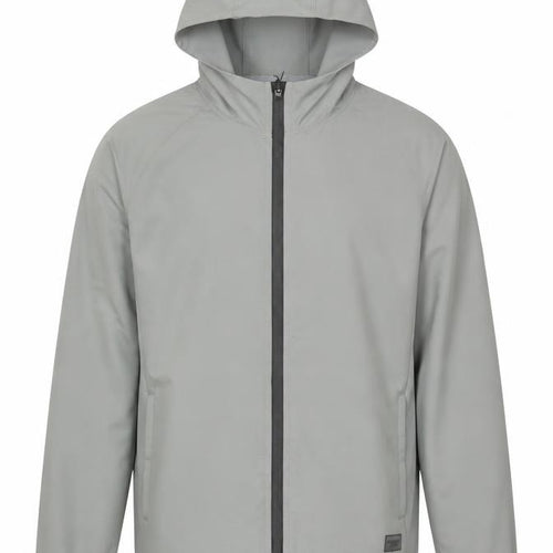 Abercrombie & Fitch Men’s Grey L Hooded Full Zip Windbreaker Jacket