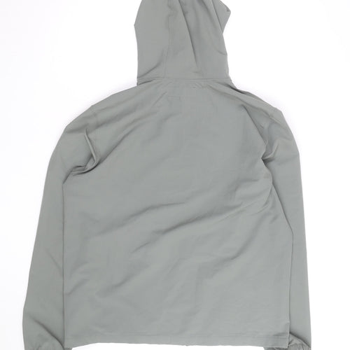 Abercrombie & Fitch Men’s Grey L Hooded Full Zip Windbreaker Jacket