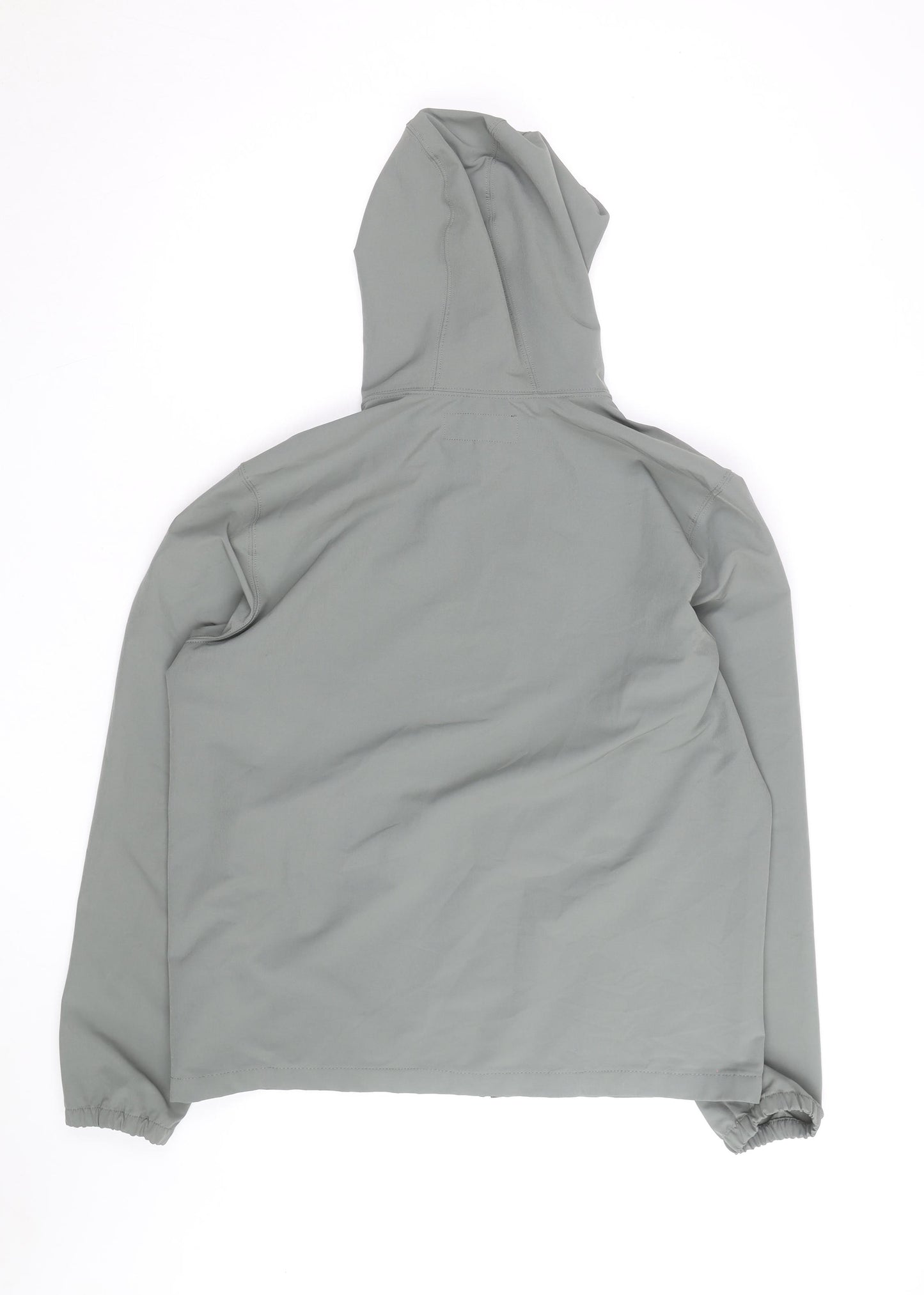 Abercrombie & Fitch Men’s Grey L Hooded Full Zip Windbreaker Jacket