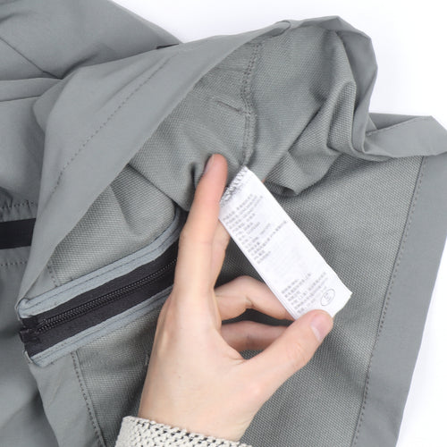 Abercrombie & Fitch Men’s Grey L Hooded Full Zip Windbreaker Jacket