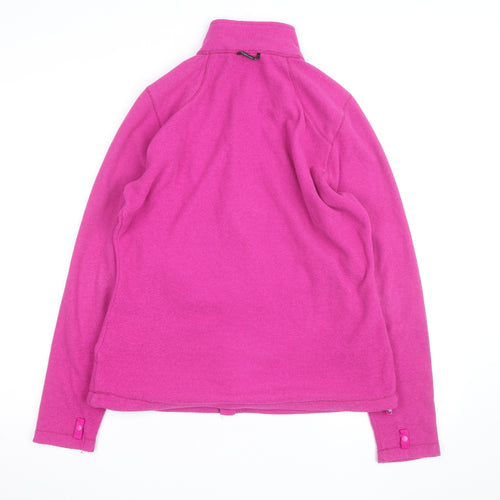 The North Face Women's Pink Fleece Full Zip Active Jacket Size L
