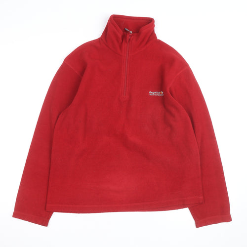 Regatta Men's Red XS Fleece 1/4 Zip Outdoor Jacket