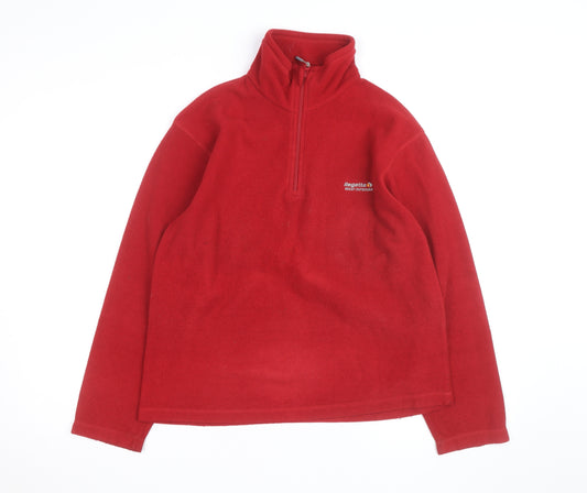 Regatta Men's Red XS Fleece 1/4 Zip Outdoor Jacket