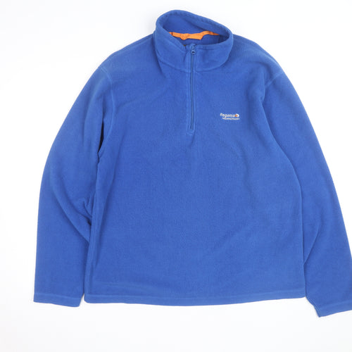 Regatta Men's Blue Fleece 1/2 Zip Pullover Sweatshirt XL