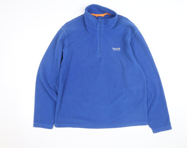 Regatta Men's Blue Fleece 1/2 Zip Pullover Sweatshirt XL