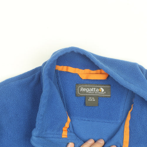 Regatta Men's Blue Fleece 1/2 Zip Pullover Sweatshirt XL