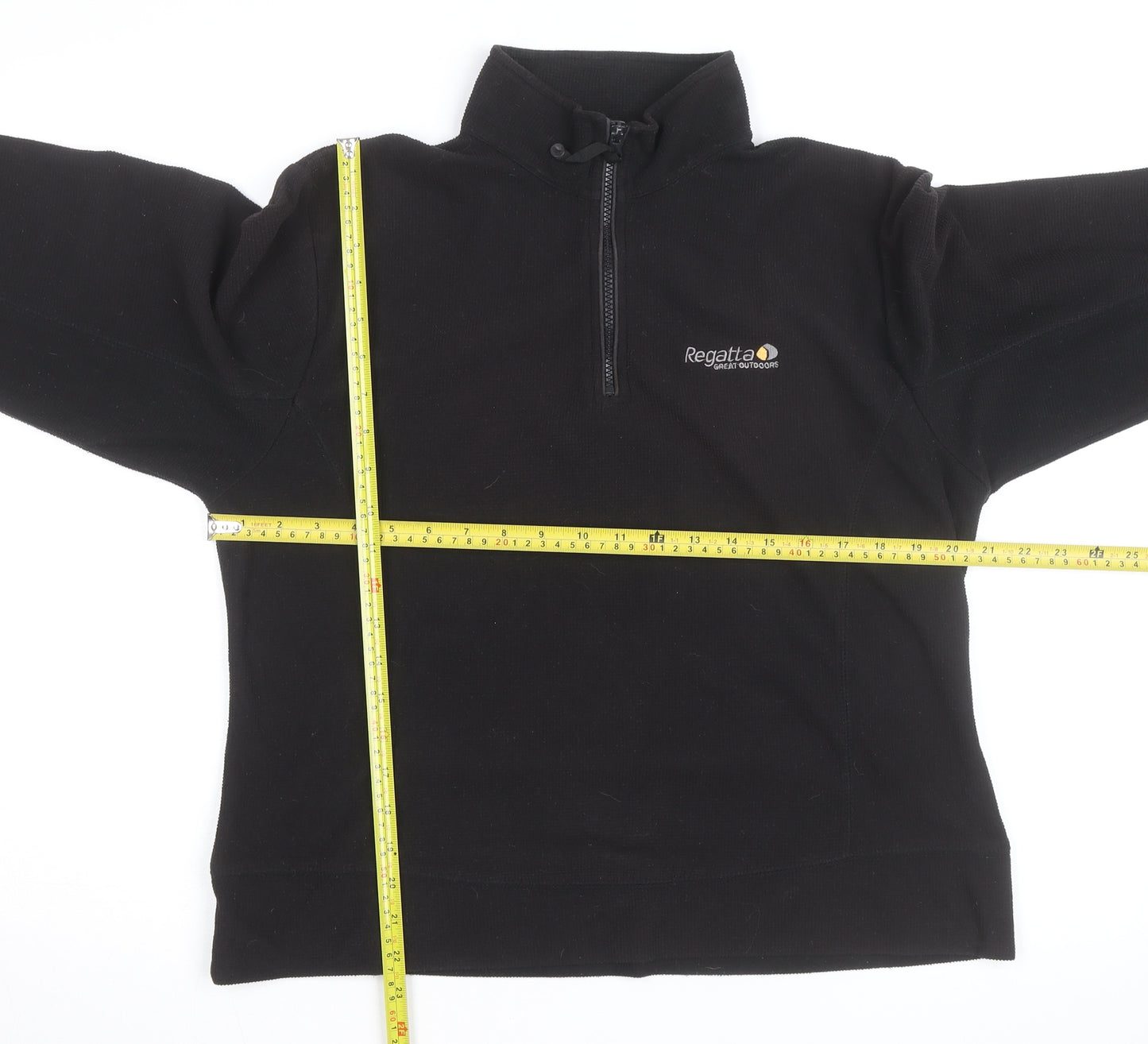Regatta Womens Black Fleece 1/4 Zip Pullover Sweatshirt Size M