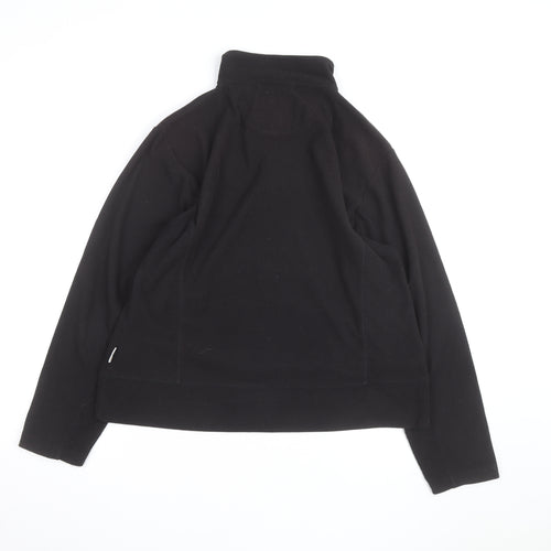 Regatta Womens Black Fleece 1/4 Zip Pullover Sweatshirt Size M