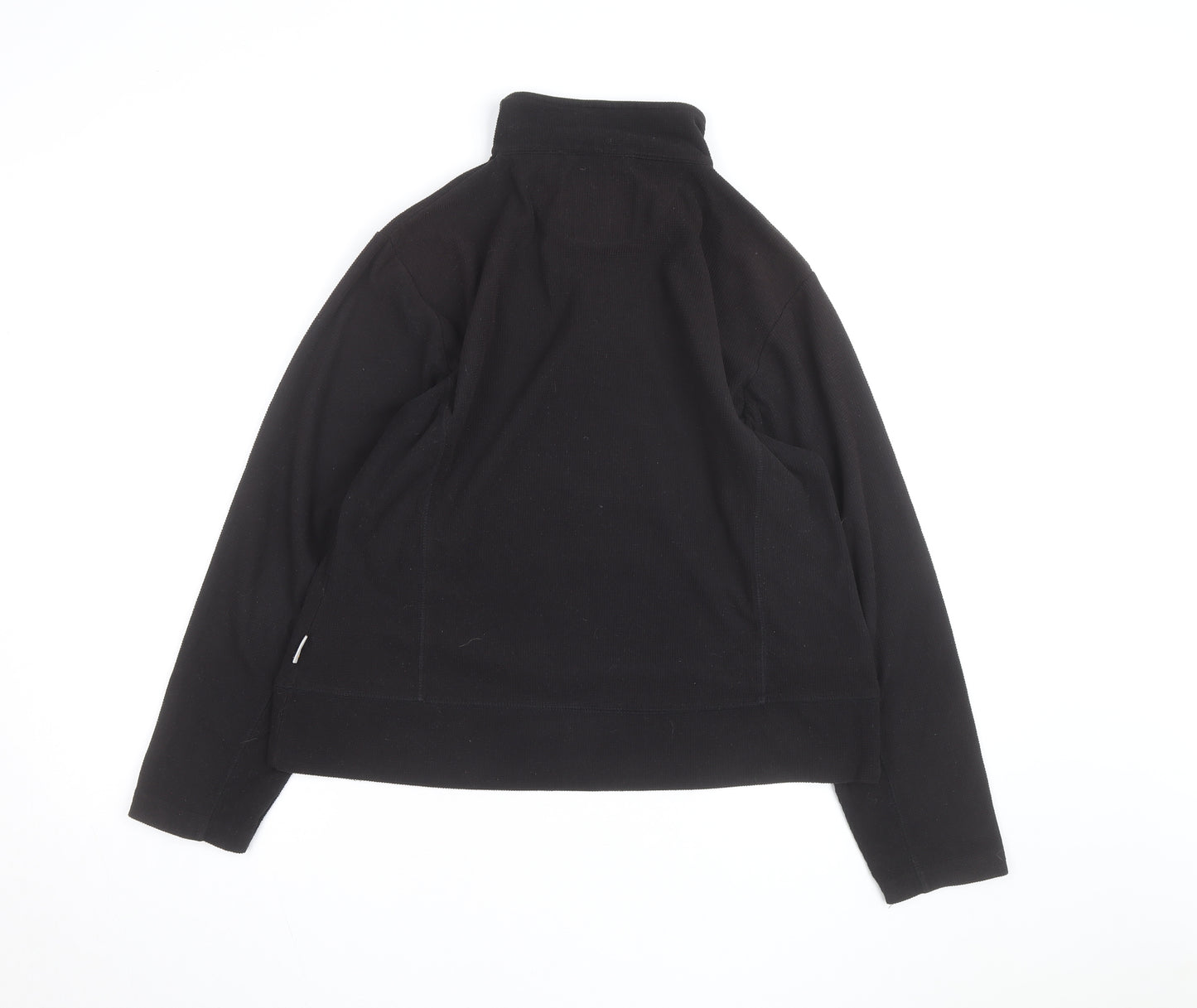 Regatta Womens Black Fleece 1/4 Zip Pullover Sweatshirt Size M