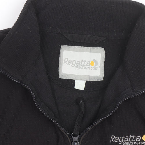 Regatta Womens Black Fleece 1/4 Zip Pullover Sweatshirt Size M
