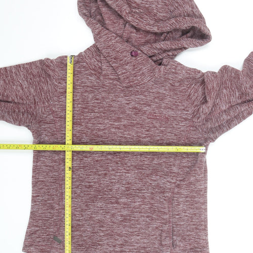 Regatta Womens Burgundy Hooded Pullover Hoodie UK 12 Polyester Blend