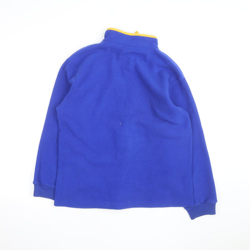 Reebok Men’s Blue 1/4 Zip Fleece Sweatshirt XL High Neck