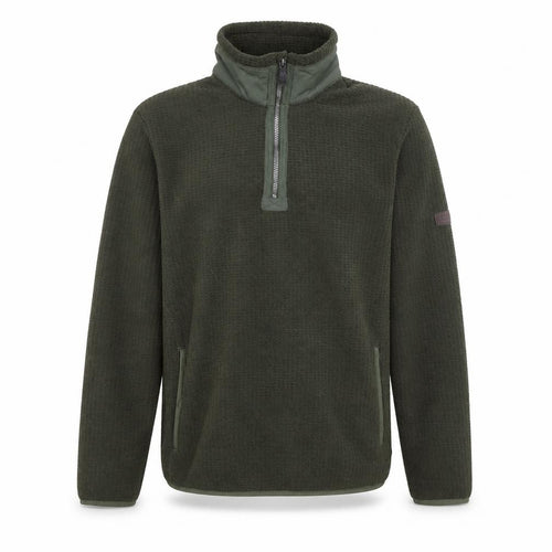 Regatta Men's Green Fleece 1/4 Zip Pullover Sweatshirt M Outdoor Hiking