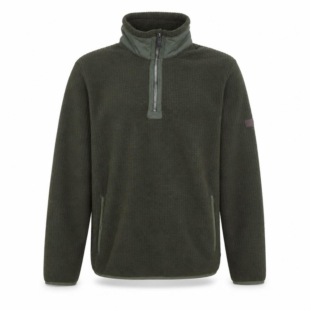 Regatta Men's Green Fleece 1/4 Zip Pullover Sweatshirt M Outdoor Hiking