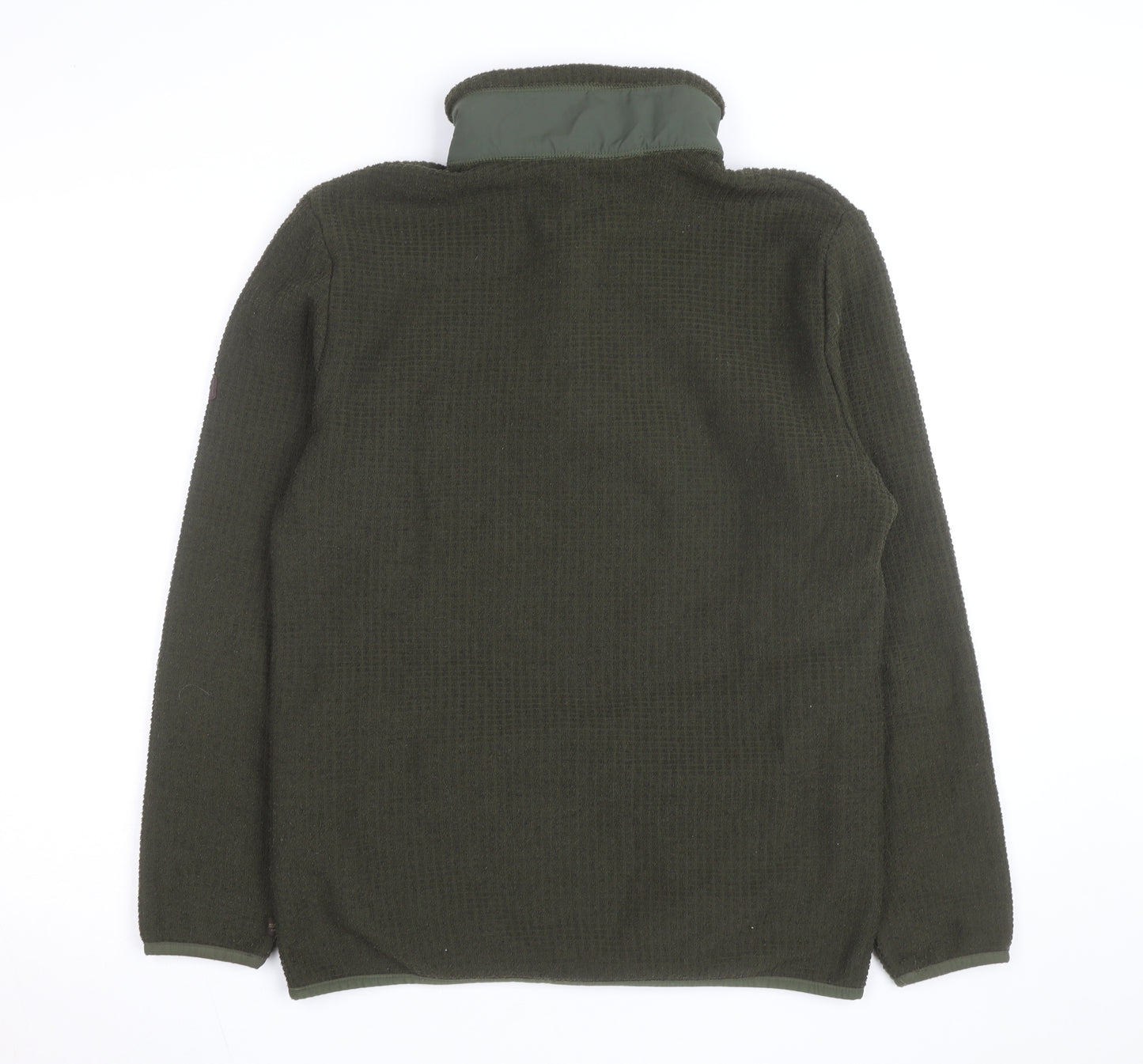 Regatta Men's Green Fleece 1/4 Zip Pullover Sweatshirt M Outdoor Hiking