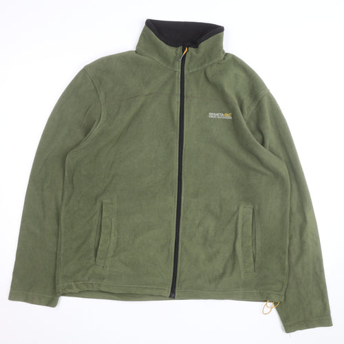 Regatta Men’s Green Fleece Full Zip Windbreaker Jacket XL