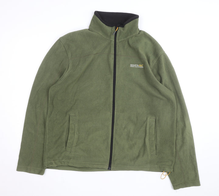Regatta Men’s Green Fleece Full Zip Windbreaker Jacket XL