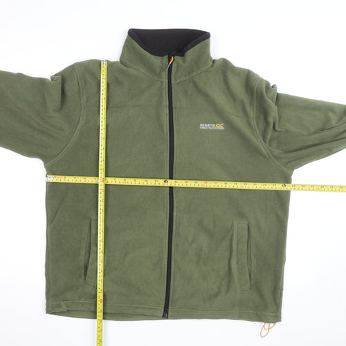 Regatta Men’s Green Fleece Full Zip Windbreaker Jacket XL
