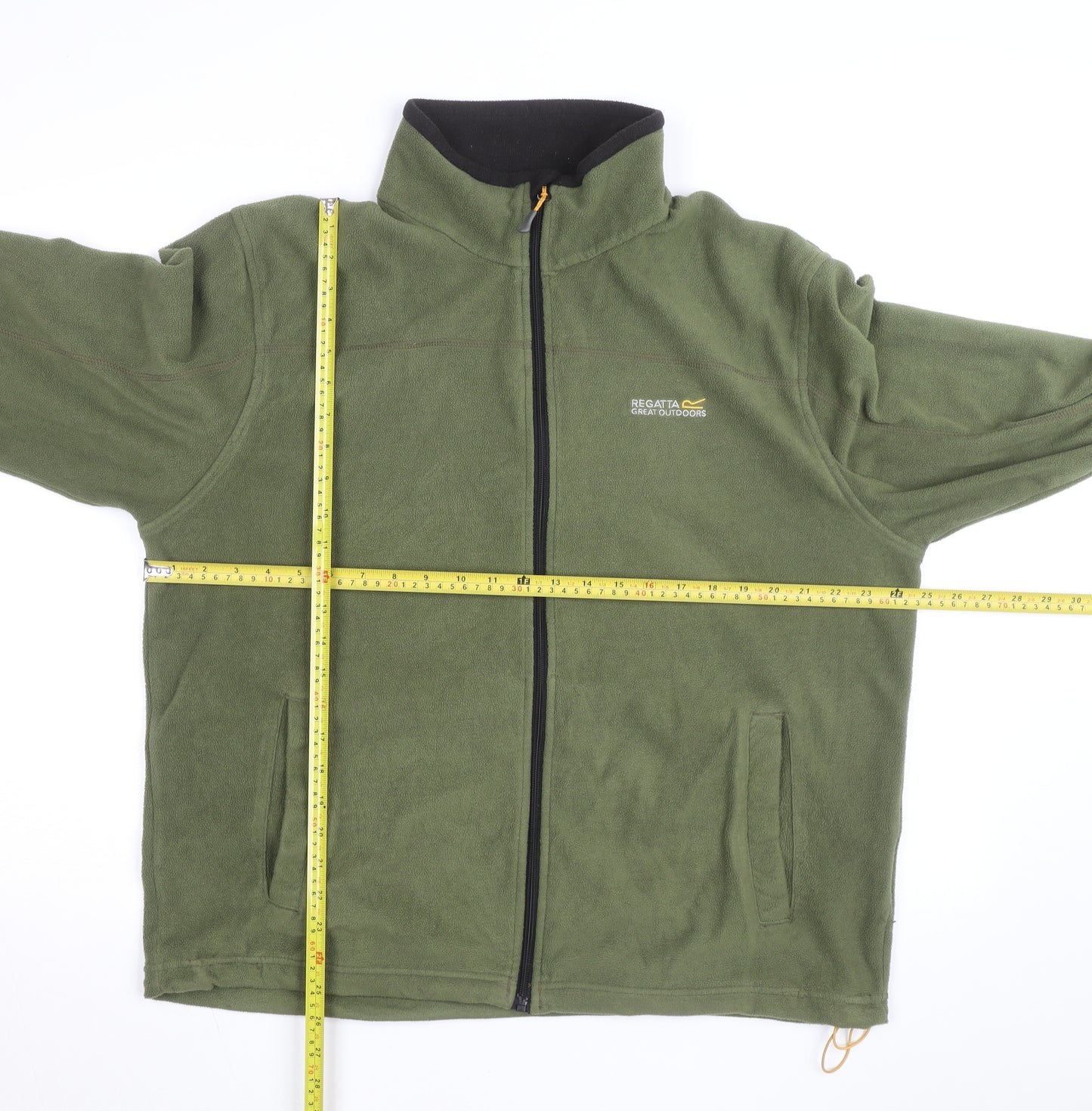 Regatta Men’s Green Fleece Full Zip Windbreaker Jacket XL