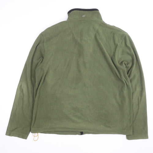 Regatta Men’s Green Fleece Full Zip Windbreaker Jacket XL