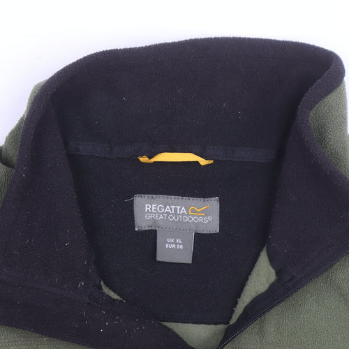 Regatta Men’s Green Fleece Full Zip Windbreaker Jacket XL