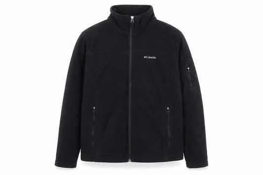 Columbia Men's Black Fleece Full Zip Windbreaker Jacket L