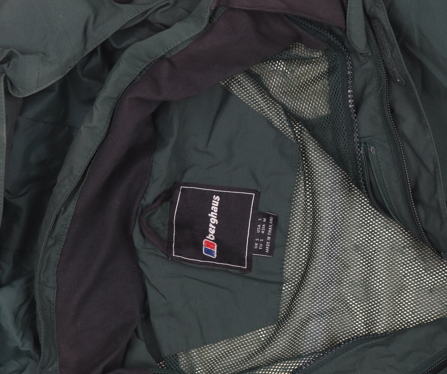 Berghaus Men's Green Small Waterproof Hooded Outdoor Jacket
