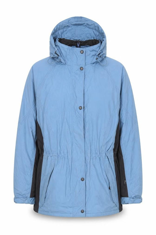 Front view of Regatta Men's Blue Waterproof Hooded Parka Jacket, size M