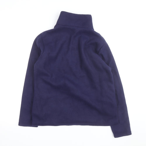 Anne de Lançay Men's Blue Full Zip Fleece Active Jacket Medium