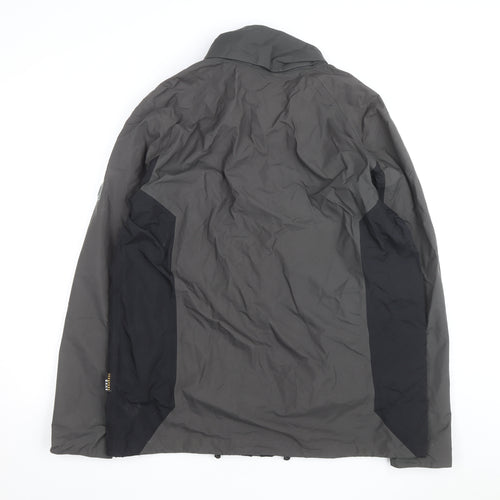 Jack Wolfskin Men's Grey Waterproof Hiking Jacket Size L Outdoor Coat