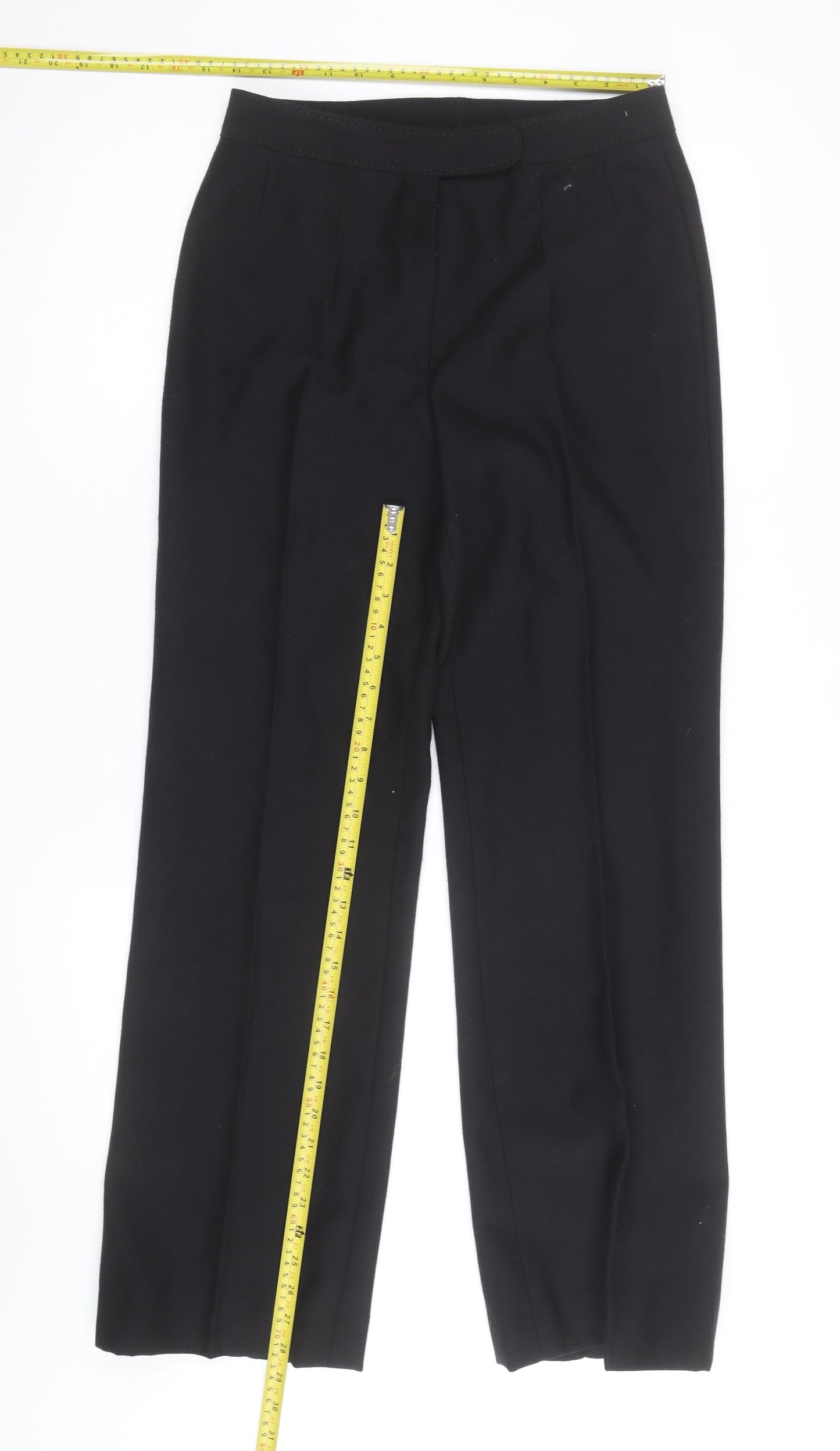 Lady Brax Black Dress Pants Unisex Adults M Regular Fit Straight Leg Trousers