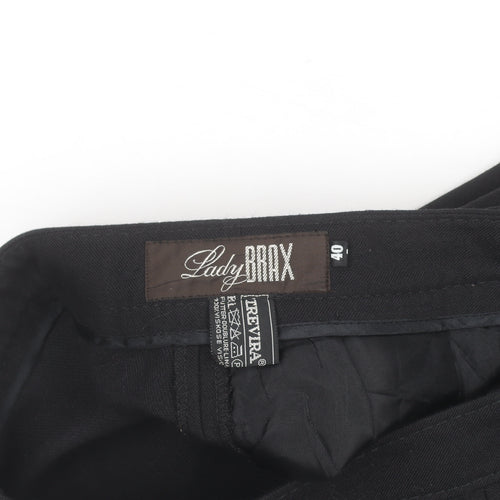 Lady Brax Black Dress Pants Unisex Adults M Regular Fit Straight Leg Trousers