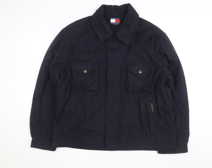 Tommy Hilfiger Men's Blue Wool Blend Lined XL Jacket
