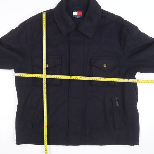 Tommy Hilfiger Men's Blue Wool Blend Lined XL Jacket