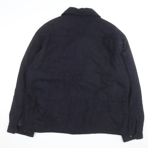 Tommy Hilfiger Men's Blue Wool Blend Lined XL Jacket