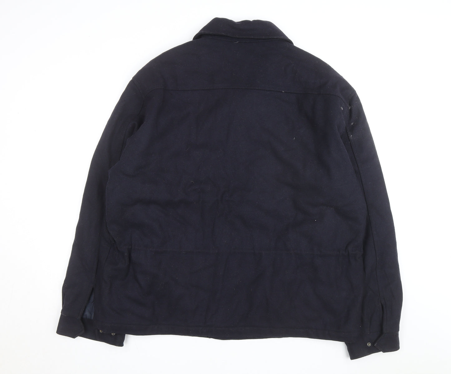 Tommy Hilfiger Men's Blue Wool Blend Lined XL Jacket