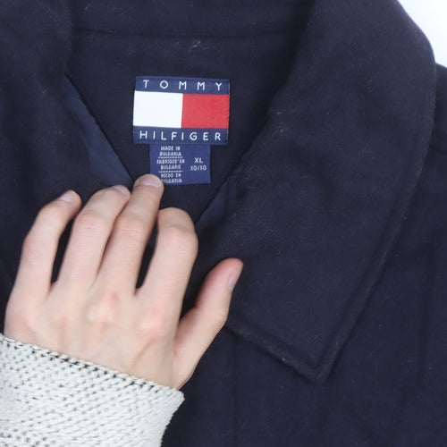 Tommy Hilfiger Men's Blue Wool Blend Lined XL Jacket