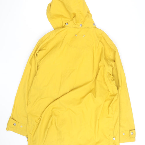Leader Jackets Men's Yellow Hooded Waterproof Rain Coat Jacket M