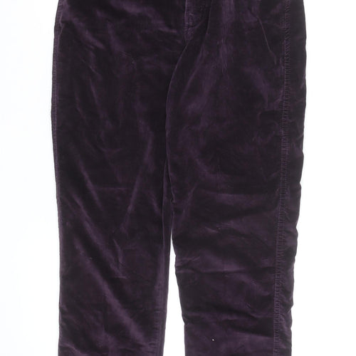 Blue Jeans Women’s Purple Velvet Stretch Trousers Size 10
