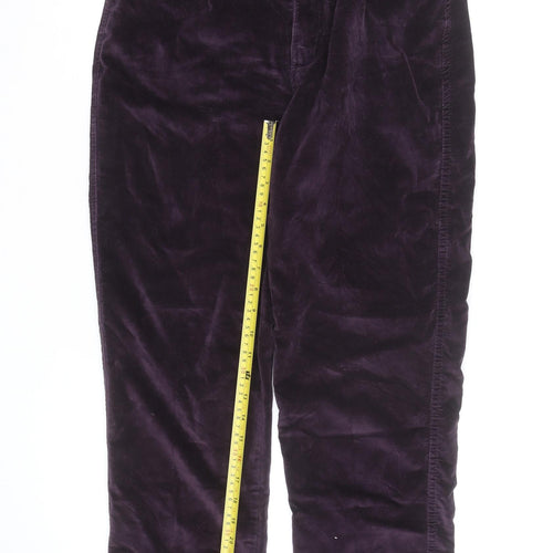 Blue Jeans Women’s Purple Velvet Stretch Trousers Size 10