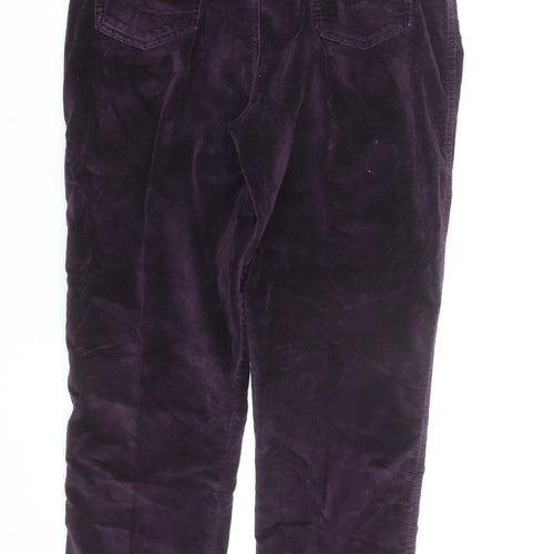 Blue Jeans Women’s Purple Velvet Stretch Trousers Size 10