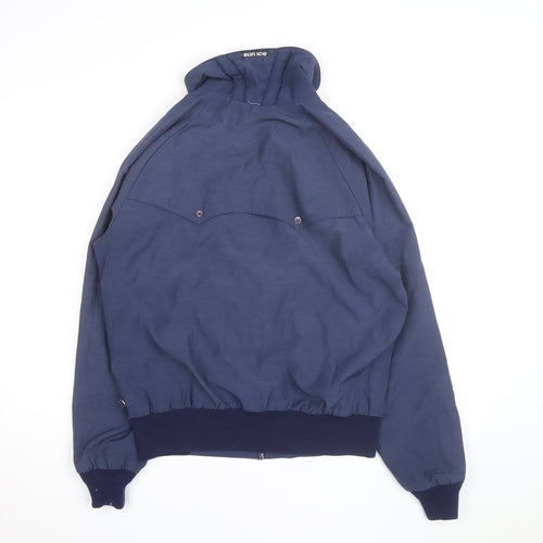 Sun Ice Mens Blue Medium Bomber Jacket Full Zip Casual Outerwear