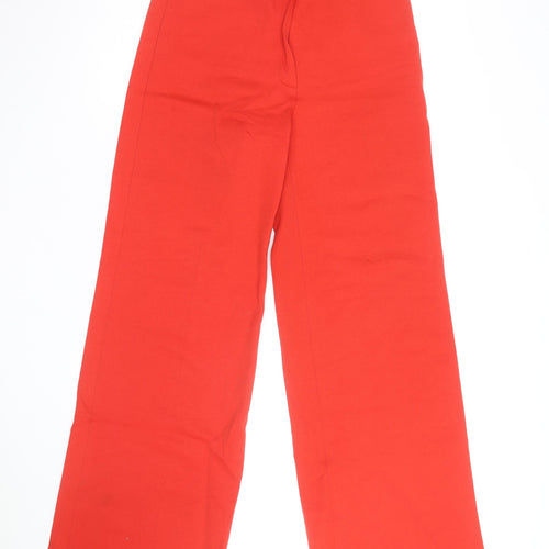 Beastly Women’s Red Wide-Leg Trousers Size 12 Polyester