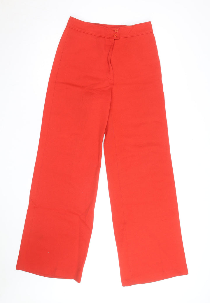 Beastly Women’s Red Wide-Leg Trousers Size 12 Polyester