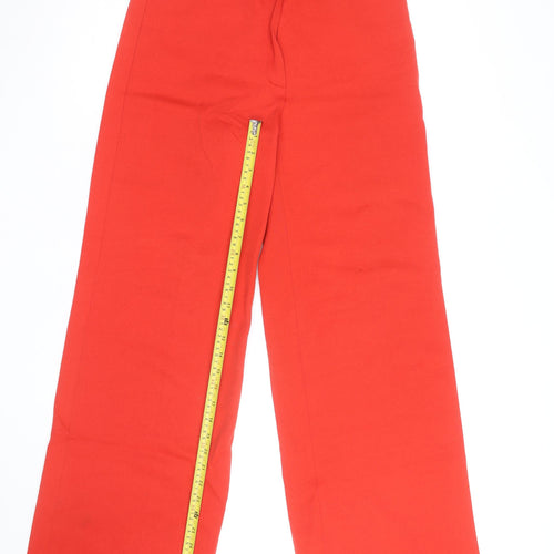 Beastly Women’s Red Wide-Leg Trousers Size 12 Polyester