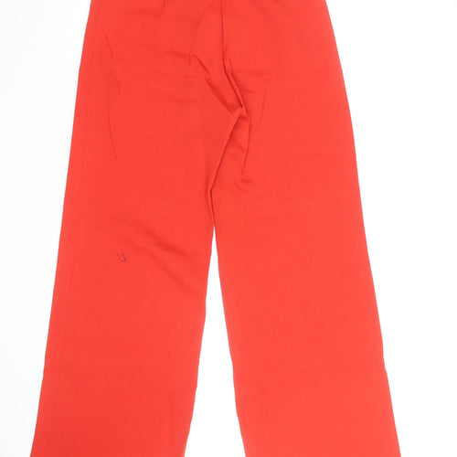 Beastly Women’s Red Wide-Leg Trousers Size 12 Polyester